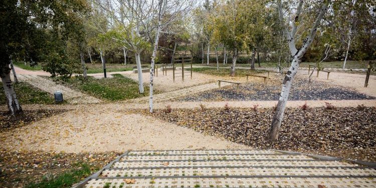 Bajada al parque desde la calle Cristobal Colón Bajada al parque desde la calle Cristobal Colón